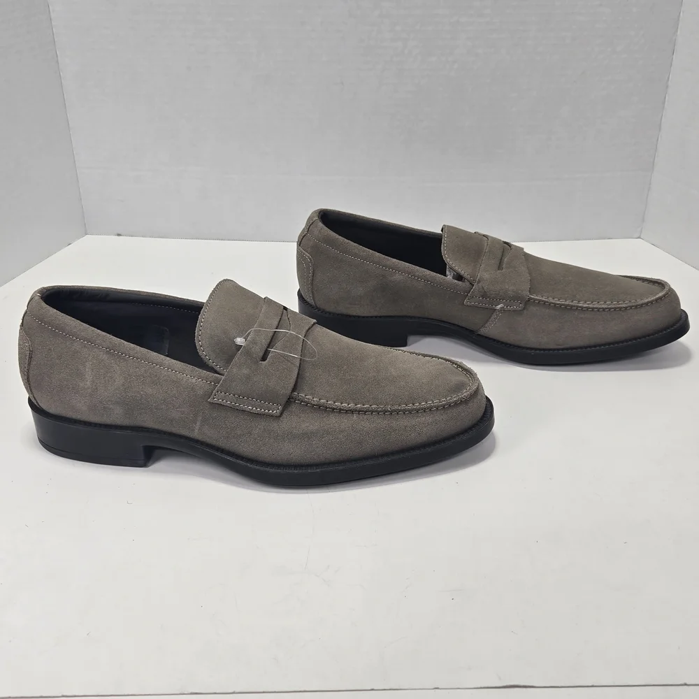 Soldoni Men's Suede Leather Loafers Made In Italy Men's Size EU 42 US 9.5-10